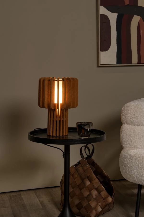 Lucide ROLLO - Tischlampe - 1xE27 - Terrakotta - Atmosphäre 1
